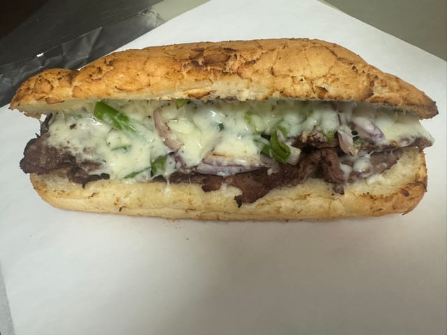 Philly Cheesesteak Sub.