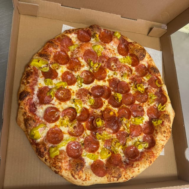 Large 2-Topping Pizza & 8 Mozzarella Sticks.